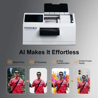 Imprimante à plat UV PodNEX pour coques de téléphone et impression couleur, imprimante d'étiquettes numérique multicolore tout-en-un, nouveau modèle Fluxionprint 1