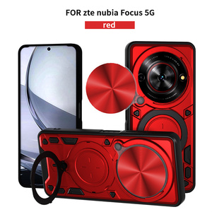Funda Protectora para Teléfono con Soporte Magnético y Ventana Deslizante Todo Incluido Lichicase para <span class=keywords><strong>ZTE</strong></span> <span class=keywords><strong>Blade</strong></span> A36 A76, Carcasa de TPU - Product Image 2