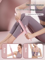 Rouleau en mousse PP professionnel pour la relaxation musculaire et le massage de fitness - Ne sert pas à amincir les jambes - Rouleau de yoga à picots