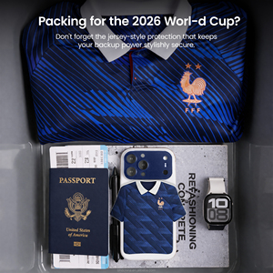 Coffret Cadeau Maillots de Foot Coupe du Monde de Football 2026 avec Power Bank 5000 mAh – Articles Promotionnels Personnalisés pour le Marketing Sportif - Product Image 2