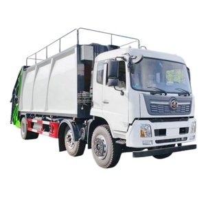 รถบดอัดขยะ 14 คิวบิกเมตร ควบคุมระยะไกล โครงรถตงเฟิง ใหม่ สำหรับบริการเก็บ<span class=keywords><strong>ขยะ</strong></span>และทำความสะอาด - Product Image 1
