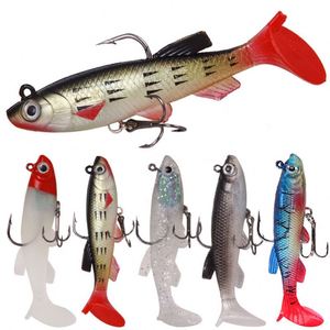 Señuelos blandos pre-ajustados de 8.5CM y 13G para pesca de lubina y peces de agua dulce en barco, ideales para pesca en el océano. - Product Image 1