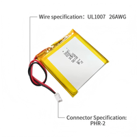 HZ 105050 3.7V 3000mAh Baterai Lithium Polymer Isi Ulang Soft Pack Li-Po LiNiMnCoO2 Katoda 500 Siklus -20C 60C Operasi