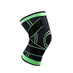 Genouillères de compression antidérapantes pour le sport, le football et le cyclisme, avec sangles de maintien pour le mollet et le genou, vente en gros - Product Image 4