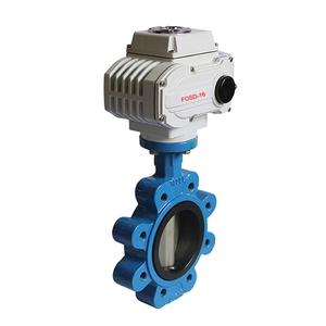 Válvula de Hierro Dúctil Motorizada de Alta Calidad con Sello Suave DN50-DN200 PN16 Revestida de PTFE Tipo Lug para Agua ISO9001/CE - Product Image 2