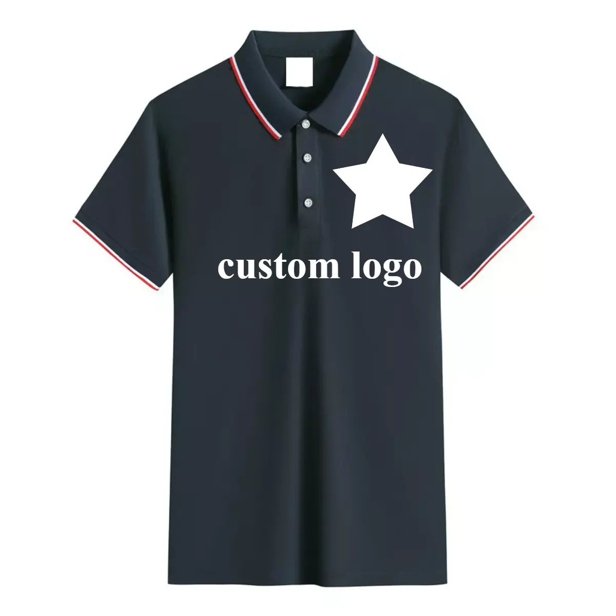 Bulk Top Quality Printed Logo Men Badminton Golf Sport Golf Tshirt Organic Cloth Men's Polo Shirts