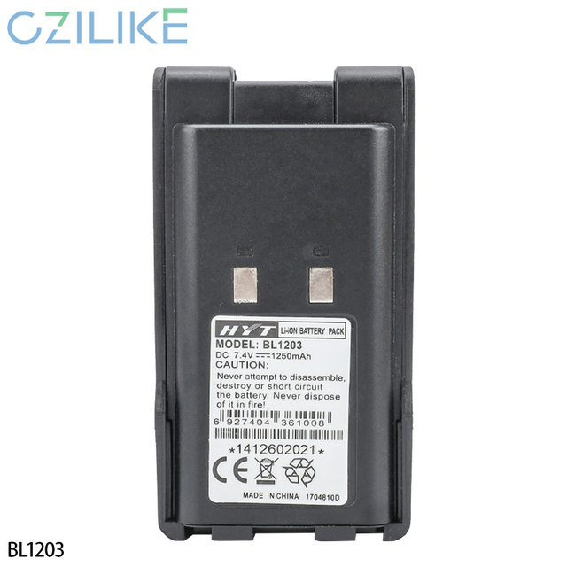 BL1203 Battery 7.4V 1250mAh Li-ion for TC-600 TC-600U TC-600V Two Way Radio Walkie Talkie Replacement