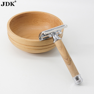 <strong>OEM</strong> Classic Shaving <strong>Double</strong> <strong>Edge</strong> Blade Safety <strong>razor</strong> Wood Handle Women Men's <strong>Razors</strong> Private Label - Product Image 2