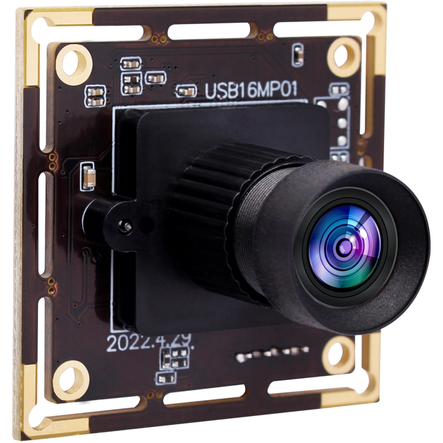 ELP 16MP HD USB Camera With 1/2.8 Inch IMX298 Sensor Wide Angle Webcam No Distortion Lens Mini Camera Module