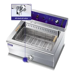 Máquina de fritadeira elétrica profissional 30l,