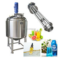 Réservoir de mélange liquide en acier inoxydable, fabricant de réservoirs d'émulsification alimentaire chauffés électriquement, réacteur sous vide