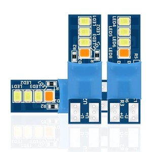 12V Auto Lighting System New T10 LED Car <b>Bulb</b> Change Color Blue/White Gradie W5w 194 168 Interior Dome Reading Light 2835 - Product Image 5