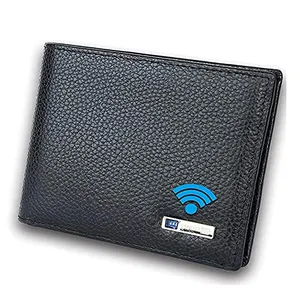 Smart LB Smart กระเป๋าสตางค์ GPS กันหาย,พร้อมนาฬิกาปลุกหนังวัว Smart Wallet GPS