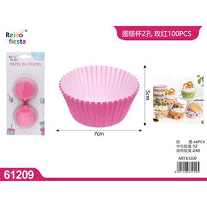 Set di 48 pezzi porta Cupcake rosa da 11CM per la cottura e la decorazione di forniture per la decorazione di torte - Product Image 1