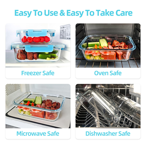 <b>Kitchen</b> Pantry Food <b>Storage</b> and Container Glass Food <b>Storage</b> Container With Stainless Steel Lid - Product Image 4
