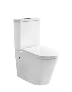 Úc Tiêu Chuẩn Thiết bị vệ sinh hai mảnh nhà vệ sinh không có vành rửa xuống tiết kiệm nước WC Set
