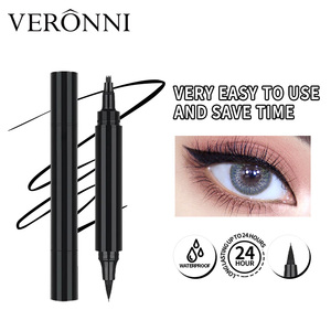 Lápiz de Cejas <span class=keywords><strong>Microblading</strong></span> Natural a Prueba de Agua VERONNI con Punta en Forma de Horquilla, Delineador Líquido Mineral Negro, Fácil de Usar para Todo Tipo de Maquillaje - Product Image 4