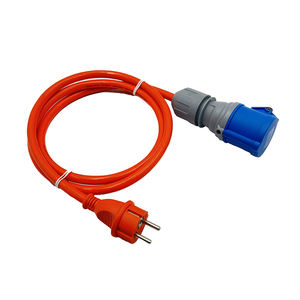 Camping 16A 230V Schuko-Stecker auf CEE-Winkelkupplung mit Schuko-Steckdose Adapter-Verlängerungskabel 1,5m H07RN-F 3G 2,5 mm² - Product Image 2
