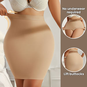 Minifalda de verano sexy Y2K para mujer, transpirable, talla grande, de cintura alta, ajustada, con tanga incorporada y control de abdomen. - Product Image 2