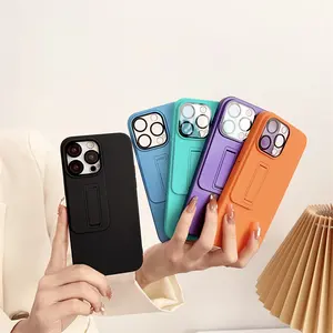 Wholesales Price Hard PC Matte Protective Phone Case For iPhone 13 14 Pro Max 13Pro with Stand Holder