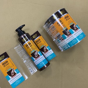 Tùy chỉnh tắm dầu gội mỹ phẩm bao bì sản phẩm nhãn tự dính rõ ràng nhãn in ấn nhãn dán - Product Image 1