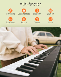 88-toetsen gewogen opvouwbaar multifunctioneel professioneel elektronisch keyboard digitale piano met 128 ritmes, 128 klanken en <span class=keywords><strong>80</strong></span> demo songs - Product Image 5