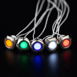 Kim loại không thấm nước thiết bị chỉ số ánh sáng chuyển đổi bảng điều khiển gắn kết <span class=keywords><strong>LED</strong></span> Dash bảng chỉ báo trạng thái đèn tín hiệu đèn - Product Image 4