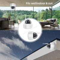Nouveau système de caméra de sécurité domestique sans fil 3MP avec vision nocturne, Wi-Fi, stockage cloud, carte mémoire, capteur CMOS, résistant aux intempéries
