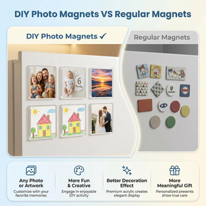 Imán Acrílico Magnético Transparente, Resistente al Agua, para Refrigerador, con Empaque Personalizado para Promociones, Venta al Por Mayor OEM - Product Image 4