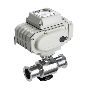 Vanne à boisseau sphérique en laiton pleine portée motorisée basse tension DC12V pour système de chauffage solaire - Product Image 2