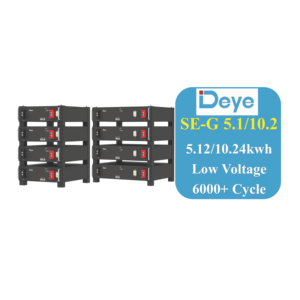 Deye SE-G5.1 SE-G10.2 51.2V 5kwh 10kwh Rack Gemonteerd Zonne-Batterij Kit Voor Energieopslag Systeem Cyclus Leven Boven 6000 - Product Image 1