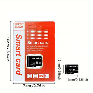 Tarjeta <span class=keywords><strong>SD</strong></span> de Plástico de 16 GB Clase <span class=keywords><strong>10</strong></span> para Teléfono Móvil, Reproductor MP3, Cámara de Coche, Altavoces y Radios Gotopfine TOPFINE0016 Negra - Product Image 1