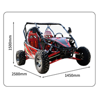 Buggy de plage à essence 200cc, 4 temps, suspension indépendante sur quatre roues, kart (véhicule tout-terrain) pour adultes