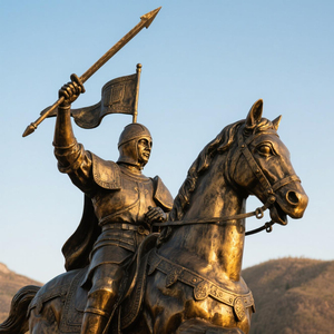 Personalização da escultura do <span class=keywords><strong>bronze</strong></span> do vintage, retrato exterior, decoração moldado animal da arte do metal - Product Image 5