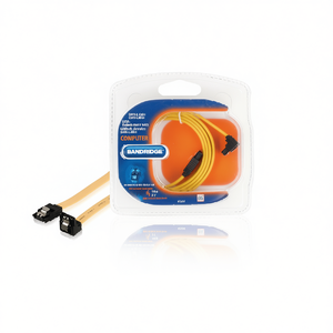 Sata 6 Gb S <b>Cable</b> Internal 7 Pin Female To 7 Pin Female 1 M Yellow <b>Computer</b> Data <b>Cable</b> Bandridge - Product Image 3