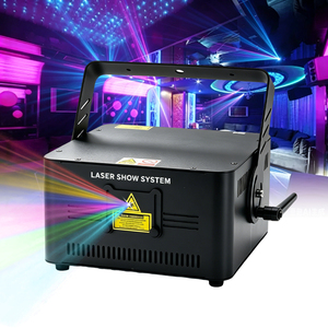 Luz Láser RGB de 3W, Animación a Todo Color, Luces Láser DMX, Proyector para Discotecas, Clubes Nocturnos, Escenarios, Activación por Sonido, Fiestas - Product Image 1