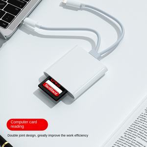 Lecteur de carte externe <span class=keywords><strong>USB</strong></span> Type-<span class=keywords><strong>C</strong></span> pour <span class=keywords><strong>Apple</strong></span>, convertisseur à deux fils pour cartes <span class=keywords><strong>SD</strong></span>, TF, et appareils photo - Product Image 3
