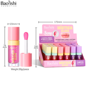 Nouvel Huile à Lèvres Couleur Bonbon Effet Cristal Gelée Hydratant Repulpant pour Rouge à Lèvres Sérum Transparent Repulpeur de Lèvres Teinté Soin des Lèvres Cosmétique - Product Image 1