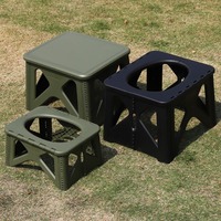 Toilettes portables d'extérieur 2-en-1, pliables, rapides à nettoyer, pour camping, voyages en voiture et toilettes de voiture portables