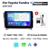 MEKEDE 8G+128G Autoradio GPS avec Car-play pour Toyota Tundra 2007-2013 Autoradio AM FM Caméra 360° Mirror Link Lecteur Android pour voiture