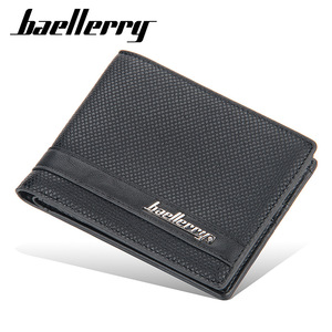 Baellerry Men's Short <b>Wallet</b> Slim PU Leather Business Card <b>Holder</b> Everyday Use - Product Image 1