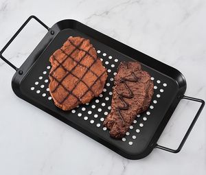 Offre Spéciale BBQ Grill Four Charbon De Bois Grill Alimentaire Pan En Acier Au Carbone Plateau Alimentaire Casseroles Antiadhésif <span class=keywords><strong>Plaque</strong></span> <span class=keywords><strong>Friteuse</strong></span> Rôti Plat De Cuisson pour Barbecue - Product Image 2