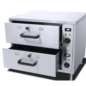 2-Drawer Thương Mại Hot Dog Nướng Ấm Hơn Máy Phổ Biến Mỹ Bán Hot Dog Ấm Hơn