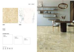 Dalles de sol et de mur en porcelaine brillante 1200x1200 Carrelage d'intérieur contemporain - Product Image 3