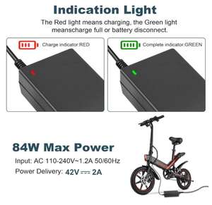 <span class=keywords><strong>Chargeur</strong></span> Universel 7-en-1 <span class=keywords><strong>pour</strong></span> Batteries Li-ion 13S de <span class=keywords><strong>Trottinette</strong></span>, Sortie 54,6V 2A, Charge Rapide avec Protection Contre les Surcharges - Product Image 5