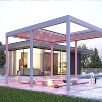 Serre autoportante à structure robuste en aluminium et fer forgé avec verre, pour jardin d'hiver