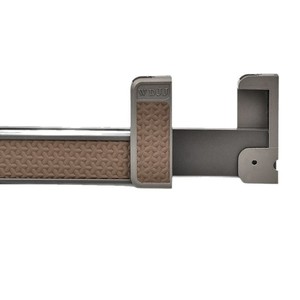 Fully Leather Covered Clothes Rack Aluminum Alloy Wall Mount Non Slip <b>Wardrobe</b> Hardware - Product Image 1