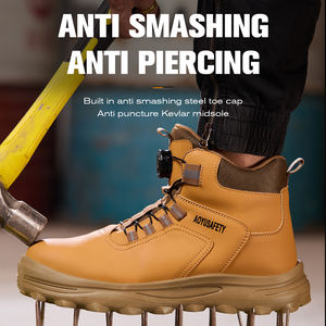 حذاء أسود مريح للعمل للرجال من OEM ، حذاء أمان شتوي مضاد للسحق ، حذاء علوي من قماش الغزال مصنوع من الفرو المصنوع من الفولاذ - Product Image 6