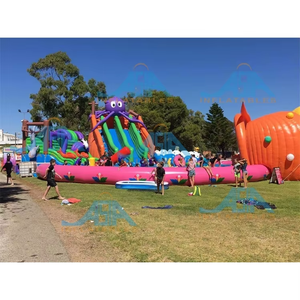 Parc gonflable gonflable de <span class=keywords><strong>piscine</strong></span> de parc aquatique au sol gonflable d'île d'eau drôle extérieure sur la terre - Product Image 6