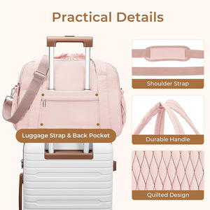 Nouvel Arrivage Sac à Langer Matelassé Grande Capacité pour Bébé, Sac de Voyage Bandoulière pour Maman avec Étui à Sucette et Matelas à Langer - Product Image 4
